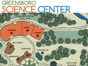 Proposed work area at Greensboro Science Center